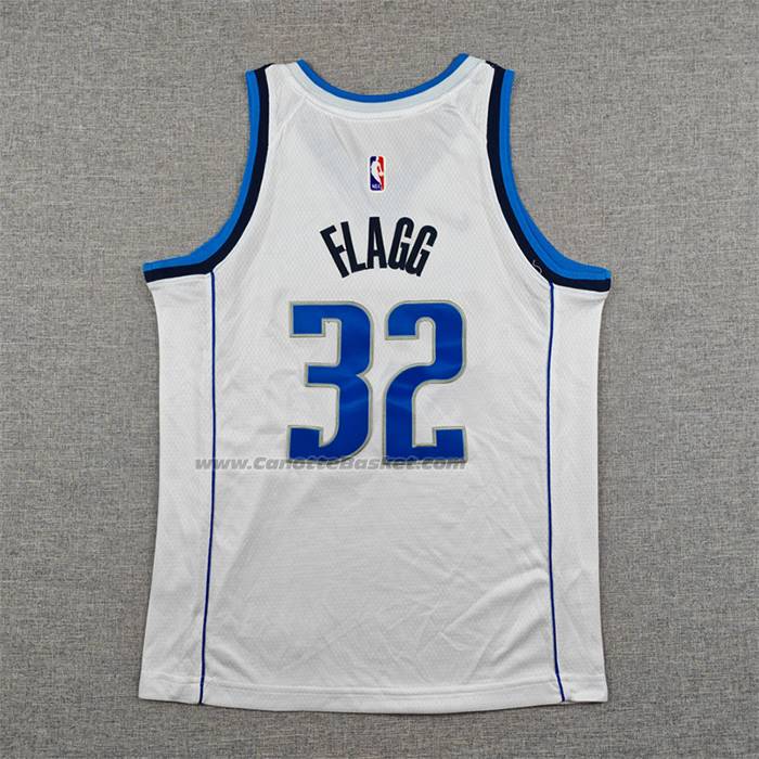 Maglia Bambino Dallas Mavericks Cooper Flagg No 32 Association 2025-26 Bianco